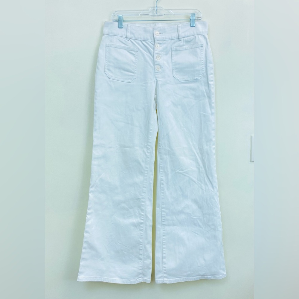 Lauren Ralph Lauren Women's White
Wide Leg Denim Jean Size 10 - Picture 2 of 10